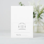 Carte d'accompagnement de mariage juif Under the C (Debout devant)