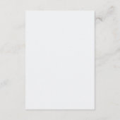 Carte d'accompagnement de mariage minimaliste noir (Dos)