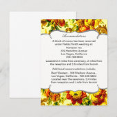 Carte d'accompagnement de mariage printanière (Devant / Derrière)