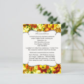 Carte d'accompagnement de mariage printanière (Debout devant)