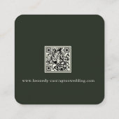 Carte d'accompagnement de mariage | Ranch de campa (Dos)