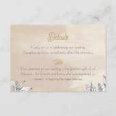 Carte d'accompagnement de mariage rose pastel (Devant)