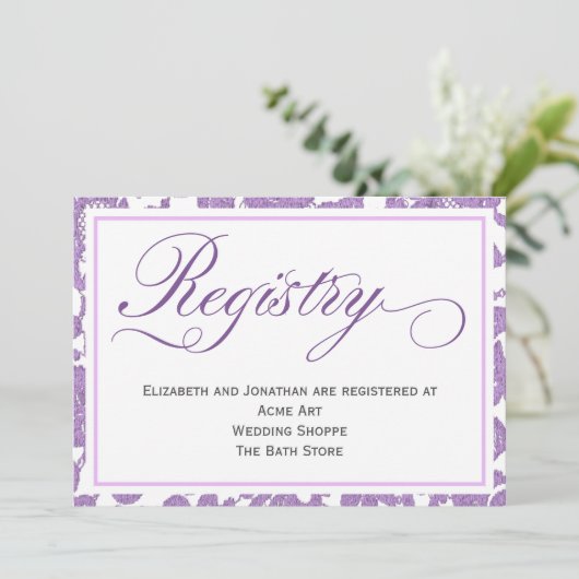 Carte d'accompagnement de registre de mariage en d (Debout devant)