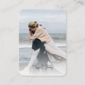 Carte d'accompagnement de réponse RSVP avec code Q (Dos)