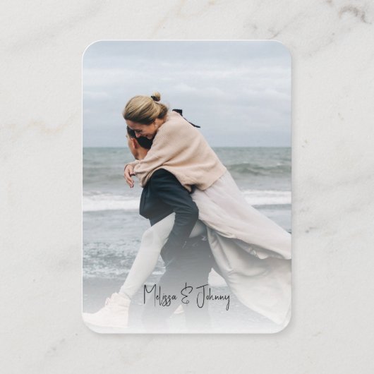 Carte d'accompagnement de réponse RSVP avec code Q (Dos)