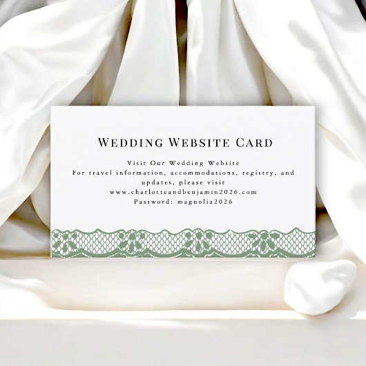 Carte d'accompagnement de site web de mariage à bo