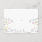 Carte d'accompagnement de site web de mariage aux (Dos)