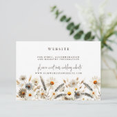 Carte d'accompagnement de site web de mariage de p (Debout devant)