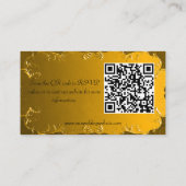 Carte d'accompagnement de site web de mariage vint (Dos)