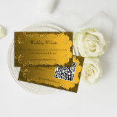 Carte d'accompagnement de site web de mariage vint