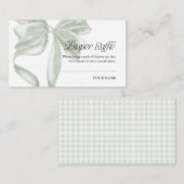 Carte d'accompagnement de tirage au sort de couche (Devant / Derrière)