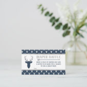 Carte D'accompagnement Déchets, Cerf de forêt, Marine, Gris (Debout devant)