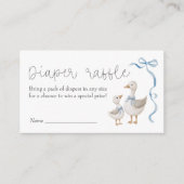Carte D'accompagnement Déchets de Baby shower d'oie soyeux (Devant)