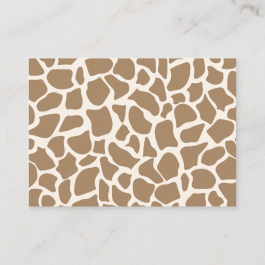 Carte D'accompagnement Déchets de couches pour filles roses (Dos)