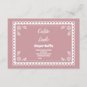 Carte D'accompagnement Déchets Diapper mexicain rose Cielito Lindo (Devant)