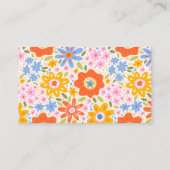 Carte D'accompagnement Déchets Raffle Baby en Fleur Baby shower Super (Dos)