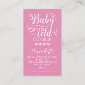 Carte D'accompagnement Déchets Raffle Baby It's Cold Outside Card (Devant)