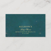 Carte D'accompagnement Déchets Raffle Enchantée Forêt Roses Bois Bébé (Dos)