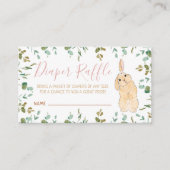 Carte D'accompagnement Déchets Raffle mignon Petit Lapin Baby shower (Devant)