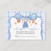 Carte D'accompagnement Déchets Raffle Petit Citrouille Baby shower d'auto (Devant)