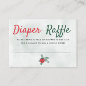 Carte D'accompagnement Déchets Raffle Rustique Petit Baby shower Tomate (Devant)