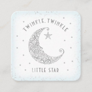 Carte D'accompagnement Déchets Raffle Twinkle Little Star Baby shower ble