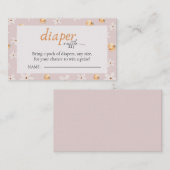 Carte D'accompagnement Déchets Un Petit Baby shower D'Automne Citrouille (Devant / Derrière)