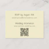 Carte D'accompagnement Deco Gold Framed Vintage Lily Wedding Cream (Dos)