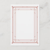 Carte D'accompagnement Déco moderne | Détails de l'invité Mariage rouge e (Dos)