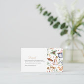 Carte D'accompagnement Décor de Noël élégant Détails d'hiver (Debout devant)