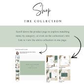 Carte D'accompagnement Deep Green Elegant QR Code RSVP Mariage