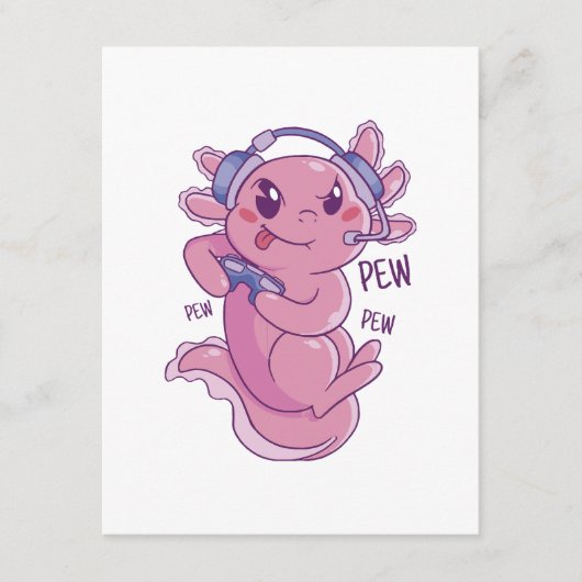 Carte D'accompagnement Défi de jeu Axolotl Blast (Devant)
