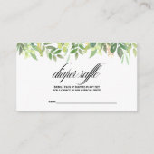 Carte D'accompagnement Dégustation de Déchets de destination Été (Devant)