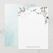 Carte D'accompagnement Délicat Printemps | Papeterie personnalisée (Devant / Derrière)