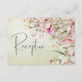 Carte D'accompagnement Délicat Rose rose vif moderne & Lily Green (Devant)