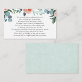 Carte D'accompagnement Demande d'argent pour une fête de mariage (Devant / Derrière)