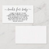 Carte D'accompagnement Demande de Baby shower (Devant / Derrière)