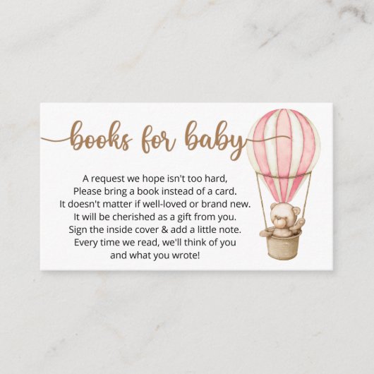 Carte D'accompagnement Demande de Baby shower (Devant)