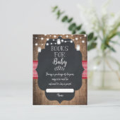 Carte D'accompagnement Demande de Baby shower BBQ BabyQ (Debout devant)