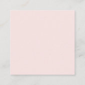 Carte D'accompagnement Demande de Baby shower Bow Rose Blush (Dos)
