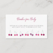 Carte D'accompagnement Demande de Baby shower Cherry (Devant)