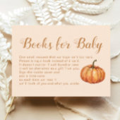 Carte D'accompagnement Demande de Baby shower Citrouille d'automne