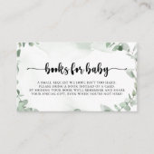 Carte D'accompagnement Demande de Baby shower classique Eucalyptus (Devant)