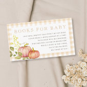 Carte D'accompagnement Demande de Baby shower d'automne Little Citrouille
