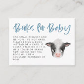 Carte D'accompagnement Demande de Baby shower de Boy Cow (Devant)