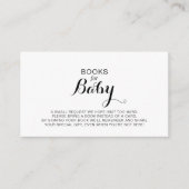 Carte D'accompagnement Demande de Baby shower de calligraphie moderne (Devant)