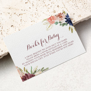 Carte D'accompagnement Demande de Baby shower de calligraphie or rustique