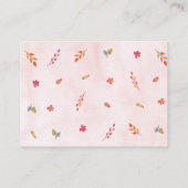 Carte D'accompagnement Demande de Baby shower de camion Citrouille rose (Dos)