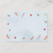 Carte D'accompagnement Demande de Baby shower de camion petit Citrouille (Dos)