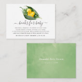 Carte D'accompagnement Demande de Baby shower de caniche de printemps (Devant / Derrière)